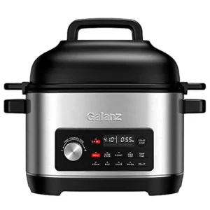 8-in-1 Air Fry Multi Cooker 8QT Removable Bowl Grill Sous Vide Roast Slow Cook Steam Rice Saut?? LED Display & 8 Preset Programs