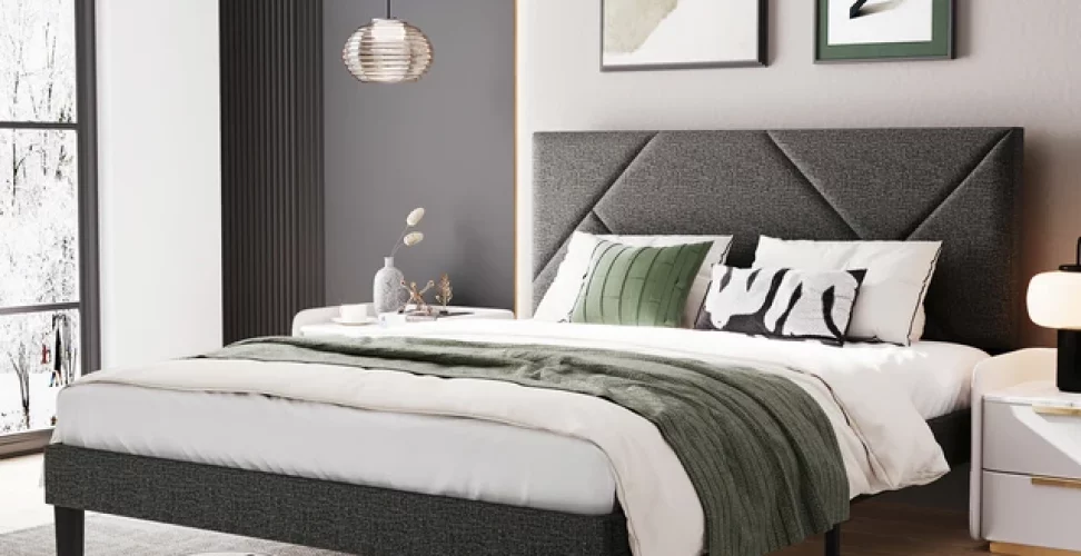 LINSY-HOME-Queen-Bed-Frame-with-Adjustable-Headboard-Linen-Upholster-Bed-Frame-with-Wooden-Slats-Support.jpg_640x640.webp